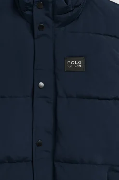 Polo Club Vestes*Veste sans manches e matelassée à écusson caoutchouté Bleu