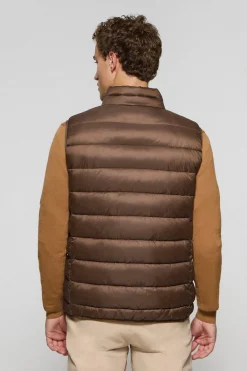 Polo Club Vestes*Veste sans manches Chase ultralight marron avec écusson Rigby Go Brun