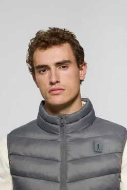 Polo Club Vestes*Veste sans manches Chase ultralight avec écusson Rigby Go Gris Foncé