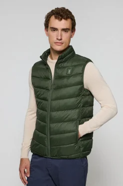 Polo Club Vestes*Veste sans manches Chase ultralight avec écusson Rigby Go Vert Foncé