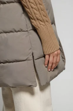 Polo Club Vestes*Veste sans manches couleur Tokio avec capuche amovible et détails Taupe