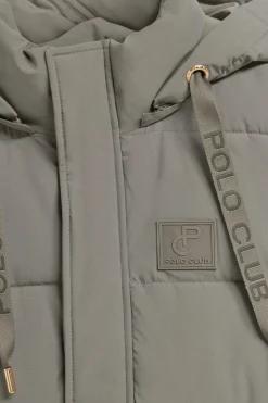 Polo Club Vestes*Veste sans manches couleur Tokio avec capuche amovible et détails Taupe