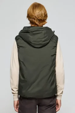 Polo Club Vestes*Veste sans manches légère avec capuche fixe et détails Vert