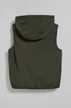 Polo Club Vestes*Veste sans manches légère avec capuche fixe et détails Vert