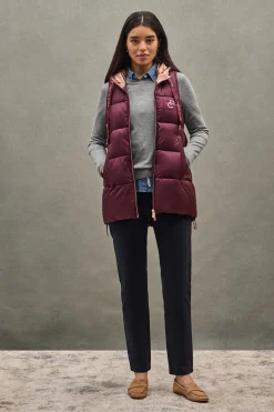 Polo Club Vestes*Veste sans manches matelassée bordeaux avec logo Bourgogne