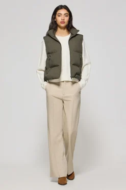 Polo Club Vestes*Veste sans manches matelassée e New York avec écusson Vert
