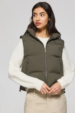 Polo Club Vestes*Veste sans manches matelassée e New York avec écusson Vert