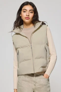 Polo Club Vestes*Veste sans manches matelassée New York avec écusson Beige