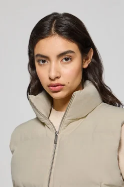 Polo Club Vestes*Veste sans manches matelassée New York avec écusson Beige