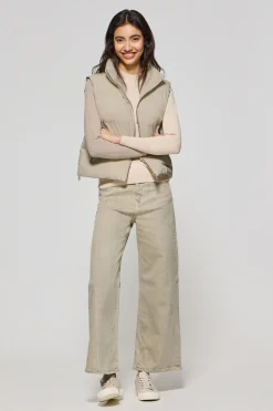 Polo Club Vestes*Veste sans manches matelassée New York avec écusson Beige