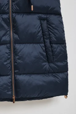 Polo Club Vestes*Veste sans manches matelassée Ice avec capuche fixe et détails Bleu Marine