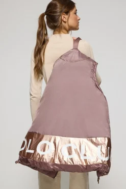 Polo Club Vestes*Veste sans manches matelassée Ice avec capuche fixe et détails Rose taupe