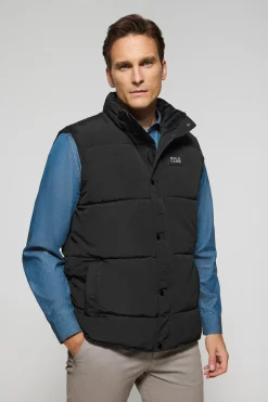 Polo Club Vestes*Veste sans manches e matelassée à écusson caoutchouté Noir