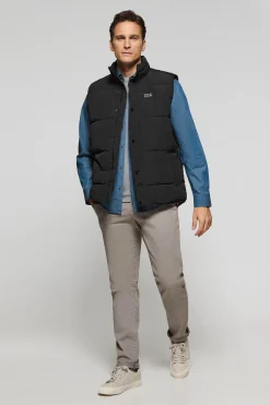 Polo Club Vestes*Veste sans manches e matelassée à écusson caoutchouté Noir