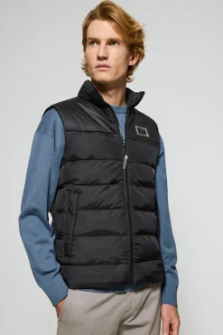 Polo Club Vestes*Veste sans manches e ultra-légère à écusson caoutchouté Noir