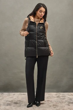 Polo Club Vestes*Veste sans manches rembourrée e avec logo Noir