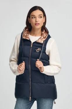 Polo Club Vestes*Veste sans manches rembourrée avec logo Bleu Marine
