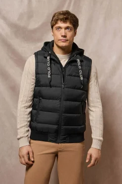 Polo Club Vestes*Veste sans manches rembourrée e Canyon avec des détails Noir