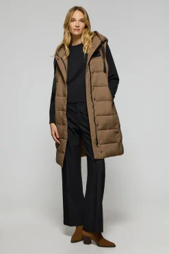 Polo Club Vestes*Veste sans manches Siena marron à capuche fixe et détails Brun