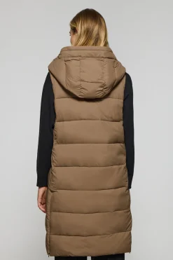 Polo Club Vestes*Veste sans manches Siena marron à capuche fixe et détails Brun