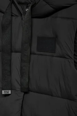 Polo Club Vestes*Veste sans manches Siena e à capuche fixe et détails Noir