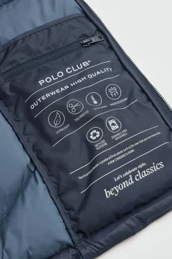 Polo Club Vestes*Veste sans manches ultralight avec logo Bleu Marine