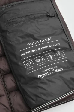 Polo Club Vestes*Veste sans manches ultralight chocolat foncé avec logo Rigby Go Chocolat noir