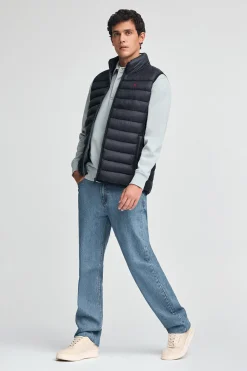 Polo Club Vestes*Veste sans manches ultralight avec logo Rigby Go Bleu Marine