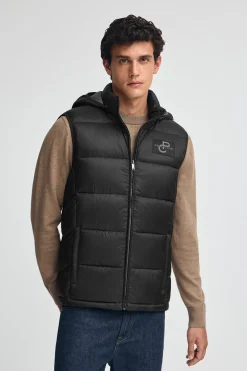 Polo Club Vestes*Veste sans manches ultralight e avec logo Noir