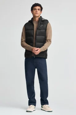 Polo Club Vestes*Veste sans manches ultralight e avec logo Noir