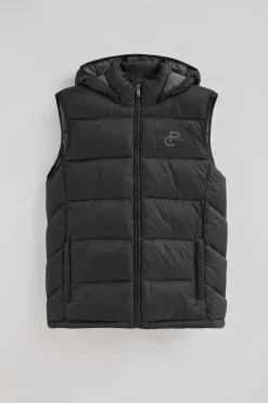Polo Club Vestes*Veste sans manches ultralight e avec logo Noir