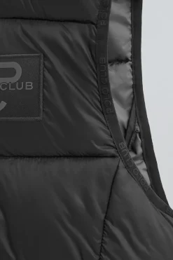 Polo Club Vestes*Veste sans manches ultralight e avec logo Noir