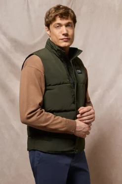 Polo Club Vestes*Veste sans manches e matelassée à écusson caoutchouté Vert
