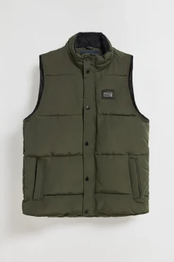 Polo Club Vestes*Veste sans manches e matelassée à écusson caoutchouté Vert