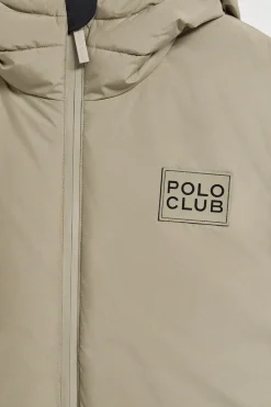 Polo Club Vestes*Veste St Moritz matelassée à capuche fixe et détails Beige
