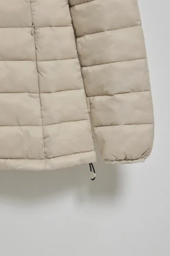 Polo Club Vestes*Veste ultralight beige foncé Cintia à capuche amovible et broderie PC Beige Oscuro