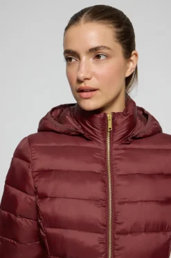 Polo Club Vestes*Veste ultralight Cintia à capuche amovible et broderie PC Grenat