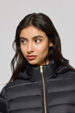 Polo Club Vestes*Veste ultralight e Cintia à capuche amovible et broderie PC Noir
